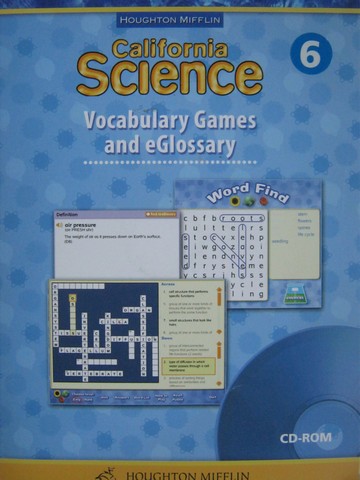 (image for) California Science 6 Vocabulary Games & eGlossary (CA)(P)
