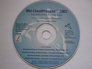 (image for) Introductory Psychology HM Classpresent Lecture Prep (CD)