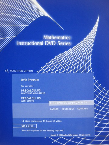(image for) Precalculus with Limits 5th Edition DVD Program (DVD)