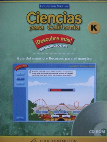 (image for) Ciencias para California K Descubre mas! Simulaciones (CA)(CD)