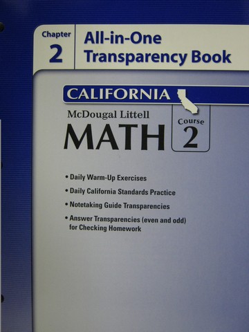 (image for) ML Math Course 2 Chapter 2 All-in-One Transparency (CA)(P)