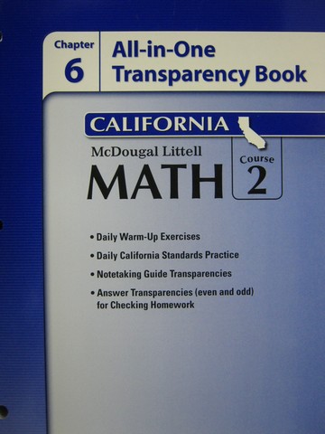 (image for) ML Math Course 2 Chapter 6 All-in-One Transparency (CA)(P)