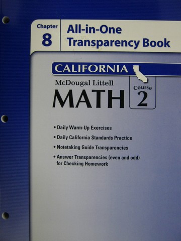 (image for) ML Math Course 2 Chapter 8 All-in-One Transparency (CA)(P)