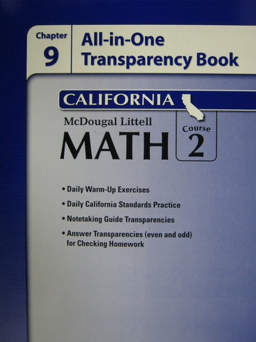 (image for) ML Math Course 2 Chapter 9 All-in-One Transparency (CA)(P)