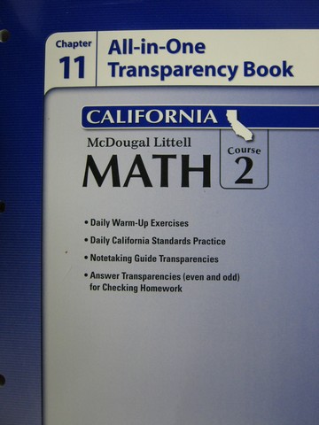 (image for) ML Math Course 2 Chapter 11 All-in-One Transparency (CA)(P)