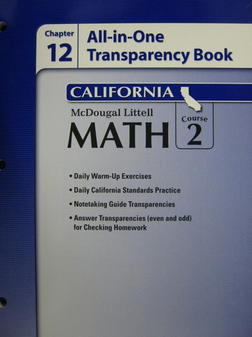 (image for) ML Math Course 2 Chapter 12 All-in-One Transparency (CA)(P)