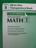 (image for) ML Math Algebra 1 Chapter 8 All-in-One Transparency (CA)(P)
