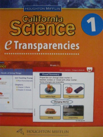 (image for) California Science 1 eTransparencies (CA)(CD)