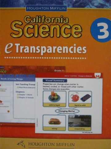 (image for) California Science 3 eTransparencies (CA)(CD)