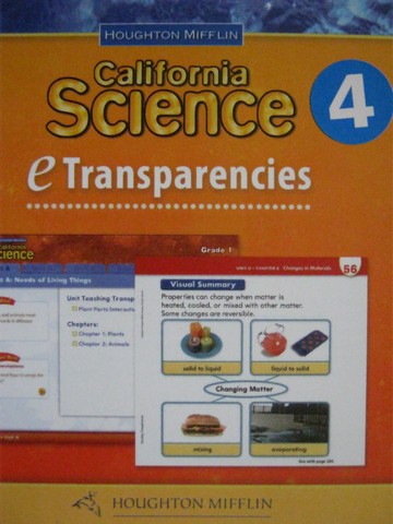 (image for) California Science 4 eTransparencies (CA)(CD)