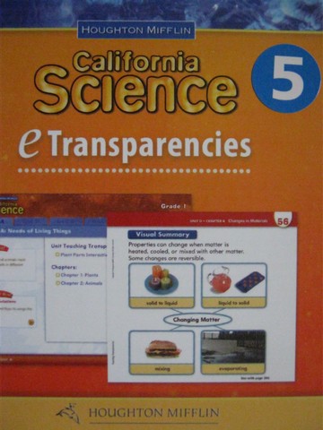 (image for) California Science 5 eTransparencies (CA)(CD)