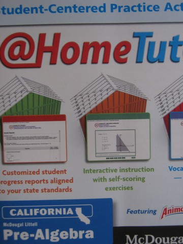 (image for) Pre-Algebra @HomeTutor Student-Centered Practice (CA)(CD)