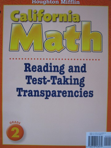 (image for) California Math 2 Reading & Test-Taking Transparencies (Pk)