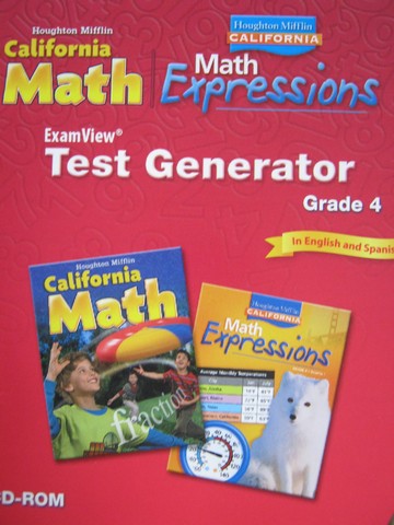 (image for) California Math 4 ExamView Test Generator (CA)(CD)