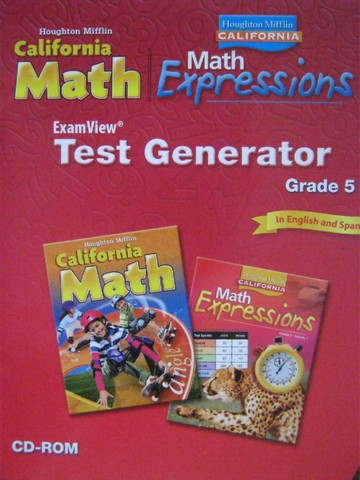 (image for) California Math 5 ExamView Test Generator (CA)(CD)