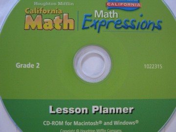(image for) California Math / Math Expressions 2 Lesson Planner (CD)