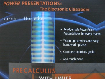 (image for) Precalculus with Limits Power Presentations (CD) by Larson,