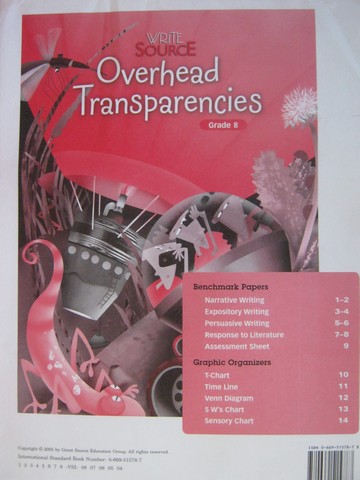 (image for) Write Source 8 Overhead Transparencies (Pk)