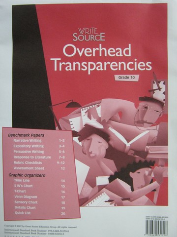 (image for) Write Source 10 Overhead Transparencies (Pk)