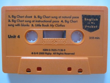 (image for) English in My Pocket Units 3 & 4 Audiocassette (Cassette)