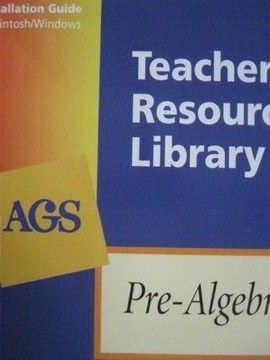 (image for) AGS Pre-Algebra Teacher's Resource Library (TE)(CD)