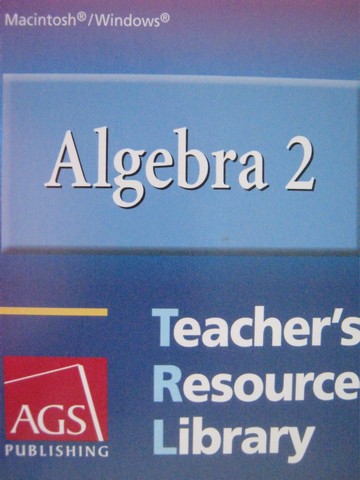 (image for) AGS Algebra 2 Teacher's Resource Library (TE)(CD)
