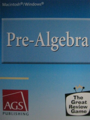 (image for) AGS Pre-Algebra The Great Review Game (CD)