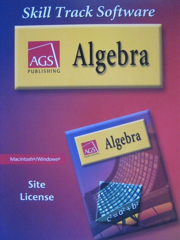 (image for) AGS Algebra Skill Track Software Macintosh/Windows (CD)