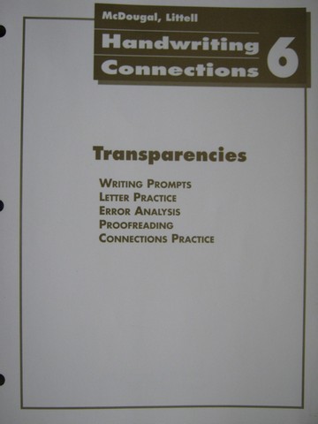 (image for) Handwriting Connections 6 Transparencies (P)