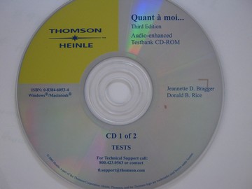 (image for) Quant a Moi 3rd Edition Audio-Enhanced Testbank CD-ROM (CD)