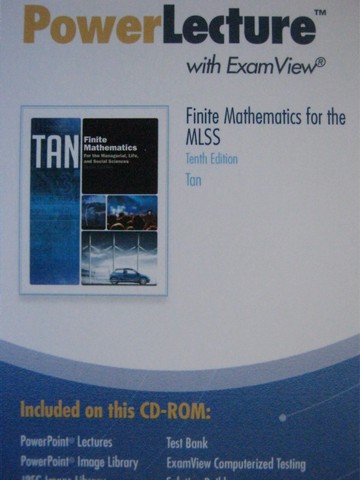(image for) Finite Mathematics for the MLSS 10th Edition PowerLecture (CD)