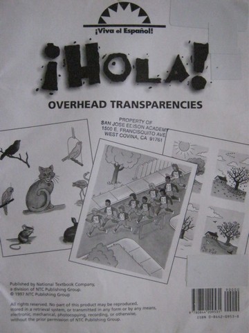 (image for) Viva el Espanol! Hola! Overhead Transparencies (Pk)