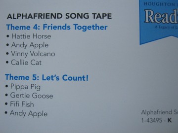 (image for) Reading K Alphafriend Song Tape 2 (Cassette)