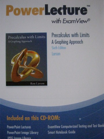(image for) Precalculus with Limits 6th Edition PowerLecture (CD)