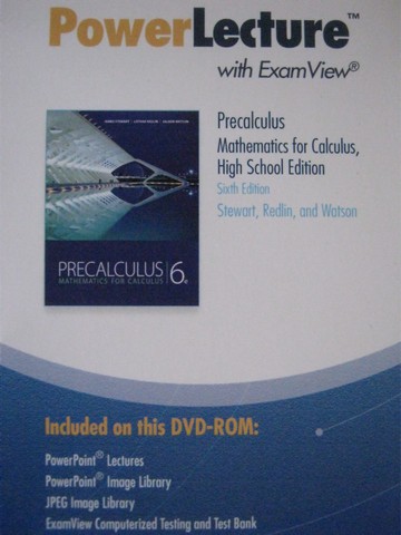 (image for) Precalculus Mathematics for Calculus 6e PowerLecture (DVD)
