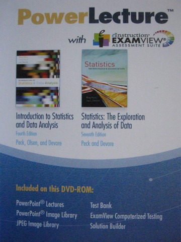 (image for) Introduction to Statistics & Data Analysis 4e PowerLecture (DVD)