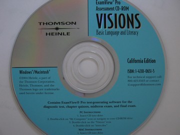 (image for) Visions Basic Language & Literacy ExamView Assessment (CA)(CD)