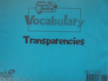 (image for) Elements of Reading Vocabulary Transparencies (Pk) by Beck,