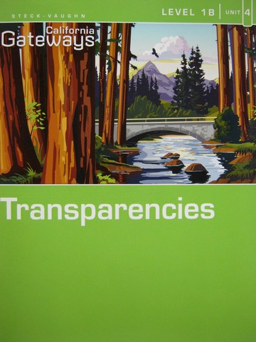 (image for) California Gateways Level 1B Unit 4 Transparencies (CA)(P)
