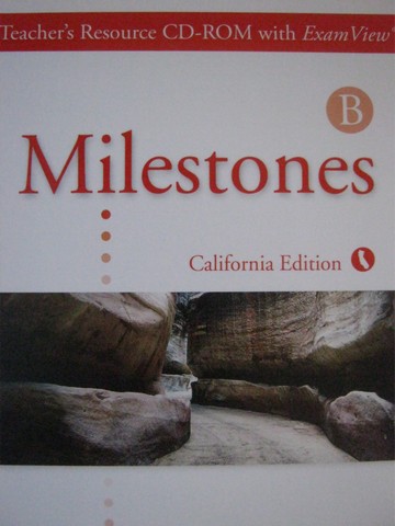 (image for) Milestones B Teacher's Resource CD-ROM with ExamView (CA)(CD)
