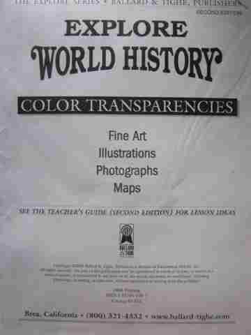 (image for) Explore World History 2nd Edition Color Transparencies (Pk)