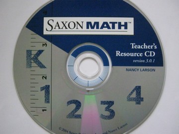 (image for) Saxon Math K-4 2nd Edition Teacher's Resource CD 3.0.1 (CD)