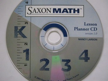 (image for) Saxon Math K-4 2nd Edition Lesson Planner CD Version 1.0 (CD)