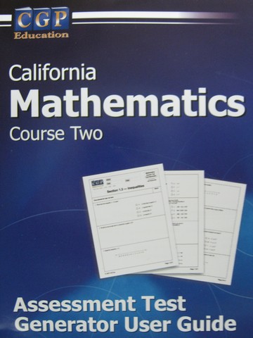 (image for) CGP California Mathematics Course 2 Assessment Test (CA)(CD)