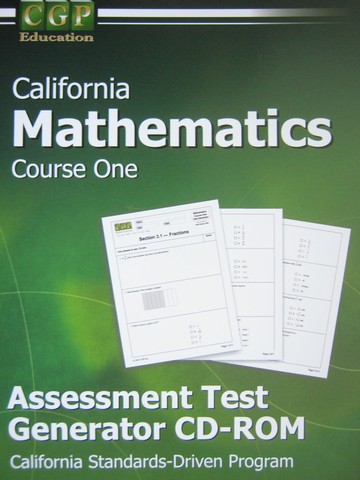 (image for) CGP California Mathematics Course 1 Assessment Test Generat (CD)