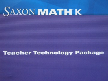 (image for) Saxon Math K Teacher Technology Package (TE)(CD)