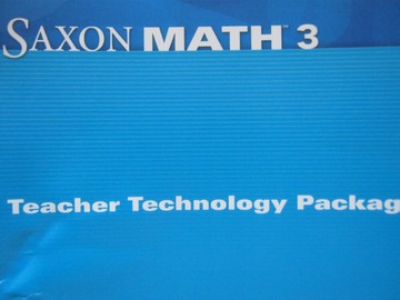 (image for) Saxon Math 3 Teacher Technology Package (TE)(CD) - Click Image to Close