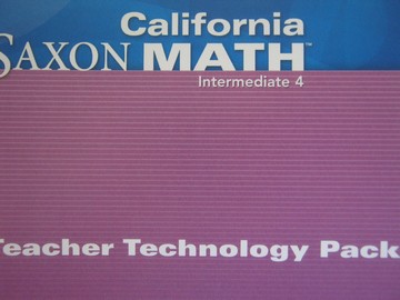 (image for) California Saxon Math Intermediate 4 Teacher Technology (CD)
