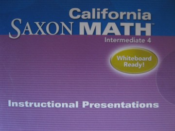 (image for) California Saxon Math Intermediate 4 Instructional Present (CD)