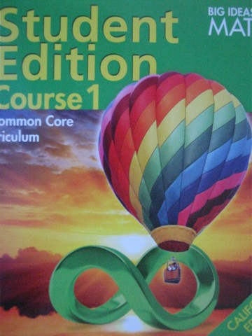 (image for) Big Ideas Math Course 1 Dynamic Student Edition (CA)(DVD)
